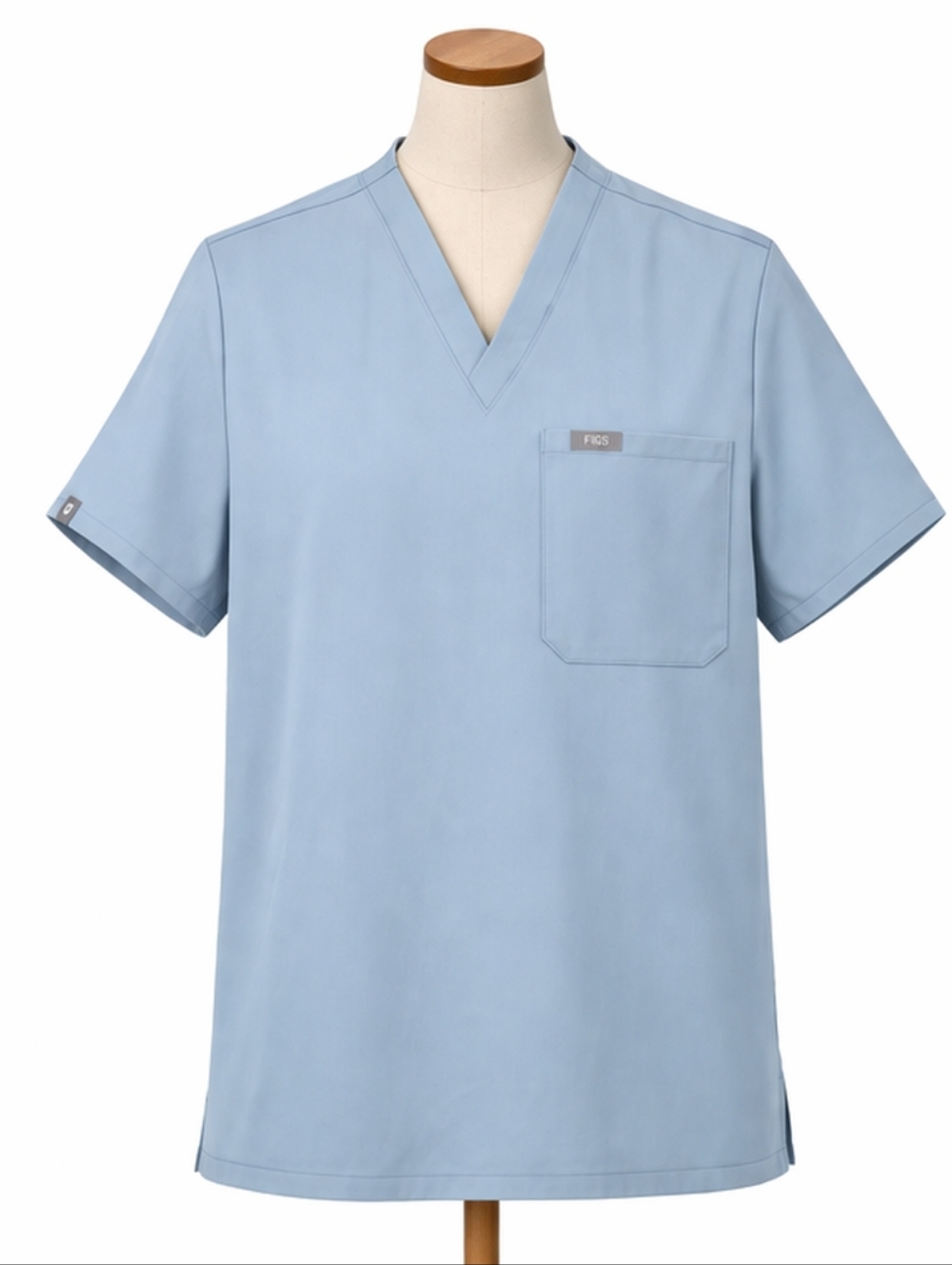 FIGS Catarina Scrub Top‎ Blue Technical Collection V Neck XS